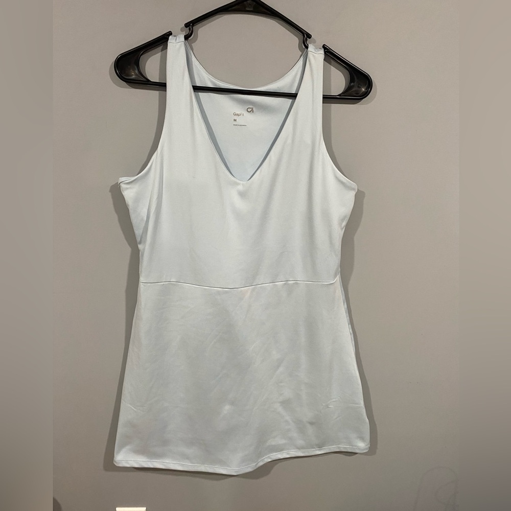 GAP Light blue V-Neck Active dress